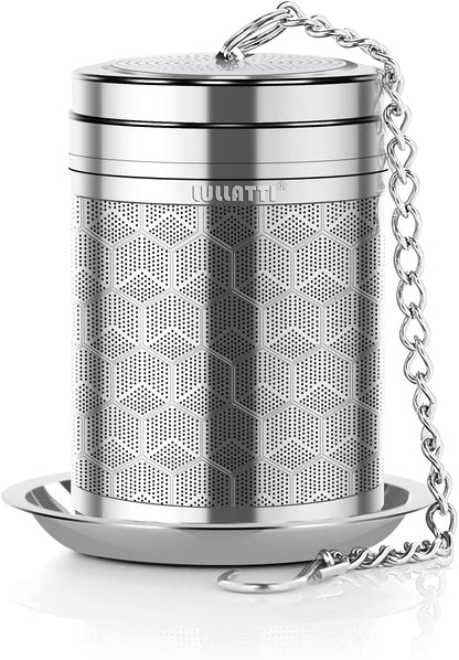 Large Tea Infuser for Loose Tea(1 Pack), 304 Stainless Steel Tea Ball Strainer, Extra Fine Mesh Tea Steeper for Brewing All Kind of Tea
