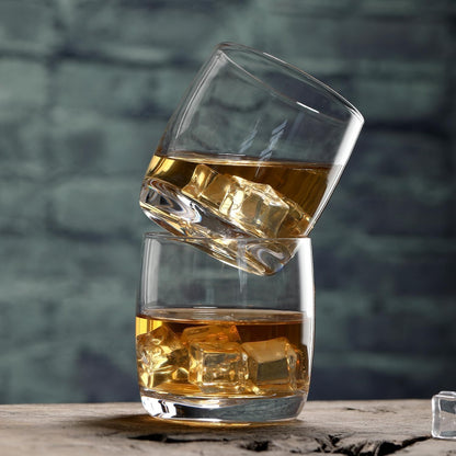 Wlasss Whiskey Glasses Set of 6, 12.5 oz Crystal Rocks Glasses | Premium Crystal Glass, Ideal for Whiskey,Scotch,Bourbon,Cocktail, Dishwasher Safe Lowball Glass, Gift for Men