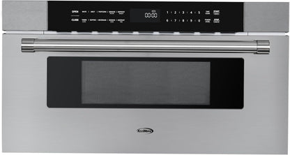 KoolMore KM-MD30-SS Microwave Drawer, Capacity in Stainless-Steel, 30 in/1.2 cu. ft, Silver