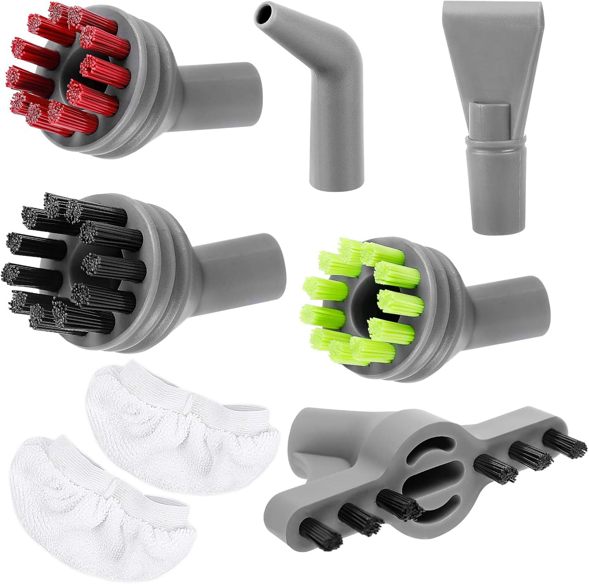 KEEPOW Steam Shot Attachments Compatible with Bissell SteamShot Hard Surface Steam Cleaner 39N7V 39N7A 2994B, Replacement Parts Accessories (8 Pack)