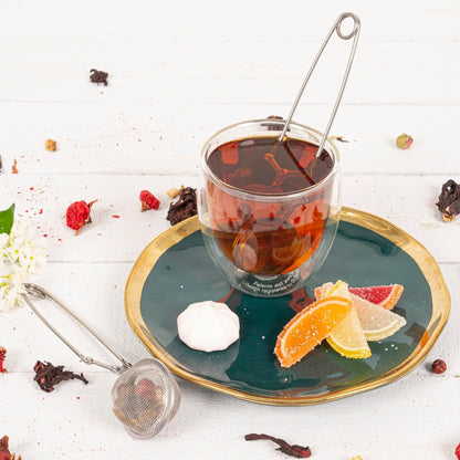Snap Ball Tea Strainer 3 Pack Tea Infuser with Handle Tea Mesh Infuser Snap Ball Strainer Steep Loose Leaf Tea Infuser Fine Mesh Ball Tea Filter