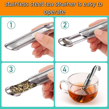 2 Sets Upgraded Version Tea Strainer, Tea Diffusers For Loose Tea，It Is Also Equipped With A Base And A Brush For Easy Placement，Tea Infuser For