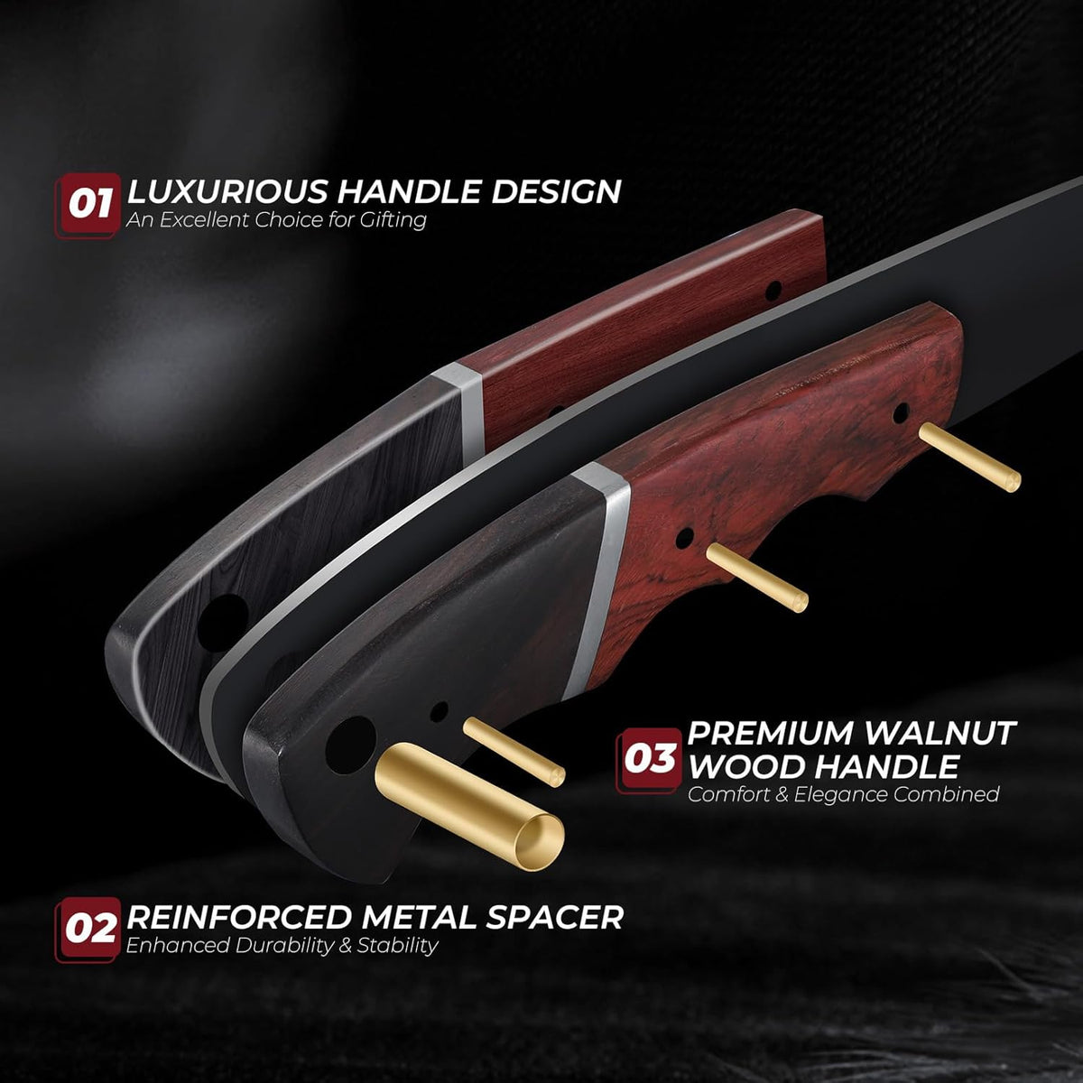 Kitchen Utility Knife From Japan - Small Chef Knife 5 Inch Forged from a Single Piece of High Carbon ATS-34 Steel