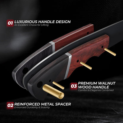 Kitchen Utility Knife From Japan - Small Chef Knife 5 Inch Forged from a Single Piece of High Carbon ATS-34 Steel
