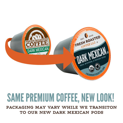 Fresh Roasted Coffee, Organic Mold &amp; Mycotoxin Tested Variety Pack K-Cup Pods for Keurig Brewers, Medium Roast, USDA Organic, Kosher, 96 Count Loose Pack