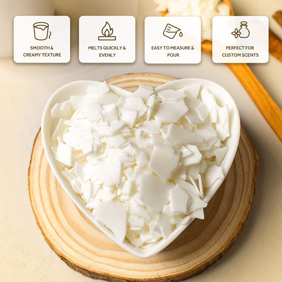 NORVENCE Soy Wax for Candle Making, Natural Soy Wax Flakes 40lb, Premium Candle Wax for DIY Candle Crafting