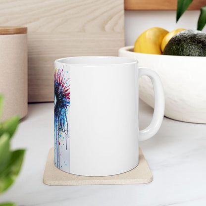 11 OZ Novelty Coffee Mug – Eye-Catching Colorful Design – Fun Ceramic Cup for Coffee, Tea, or Cocoa – Unique Christmas Gift for Friends, Family, Coworkers & Coffee Lovers