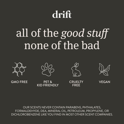 Drift Car Air Freshener - The Original Wood Air Freshener - Car Odor Eliminator - Long Lasting Scent - Auto Accessories - Metal Clip - Essential Oils - Clean Ingredients - Open Air Scent Starter Kit