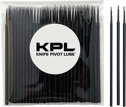 Knife Pivot Lube - KPL MicroFiber Knife Care Detail Swabs - Ultra-Precision Detailing Probes for Knife, Kitchen Cleaning Supplies, Pointed Swabs for Pocket Knives, Swab Applicators (50 Pack)