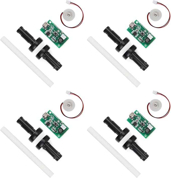 4Pcs USB Humidifier Module 5V Humidifieration Atomizer Spray Circuit Ultrasonic Humidifier Board Atomization Plate Disc Drive Board DIY Home