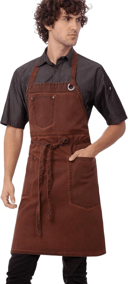 Chef Works Unisex Dorset Bib Apron