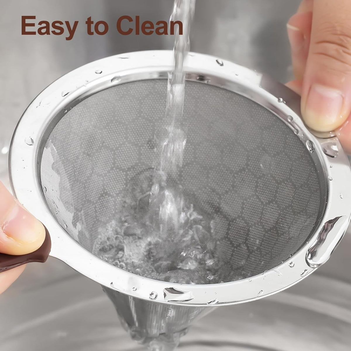 Pour Over Coffee Dripper, Misetto Stainless Steel Filter,Easy to Clean Paperless pour over coffee maker,Reusable Filter