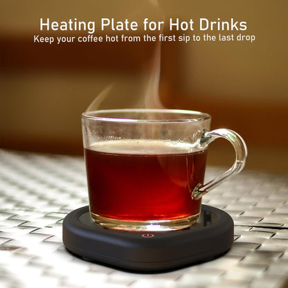 Coffee Mug Warmer, Cup Warmer for Desk with Auto Shut Off Smart Temperature Settings, Electric Beverage Tea Water Milk Heater for All Cups and Mugs