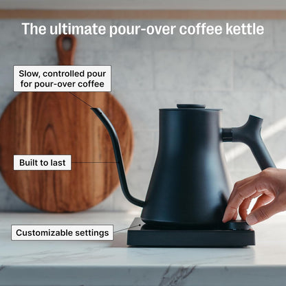 Fellow Stagg EKG Pro Studio Edition Electric Gooseneck Kettle - Pour-Over Coffee, Tea, Quick Heating, Precise Temperature Control, Scheduling