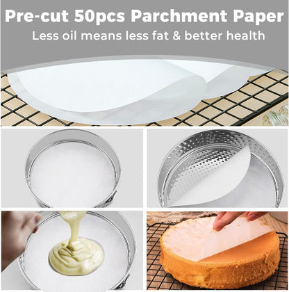 Stainless Steel Springform Pan 9 Inch Nonstick, Leakproof Cheesecake Pan with Pan Protector, Spring Form Pan for Cheesecake