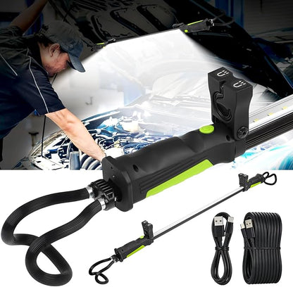 Aaleds Underhood Work Light, 2000LM Super Bright, 5200mAh Rechargeable LED Work Lights for Mechanics, Magnetic Automotive Under Hood Light Bar Cordless Touble Light for Car Repairing/Garage/Workshop