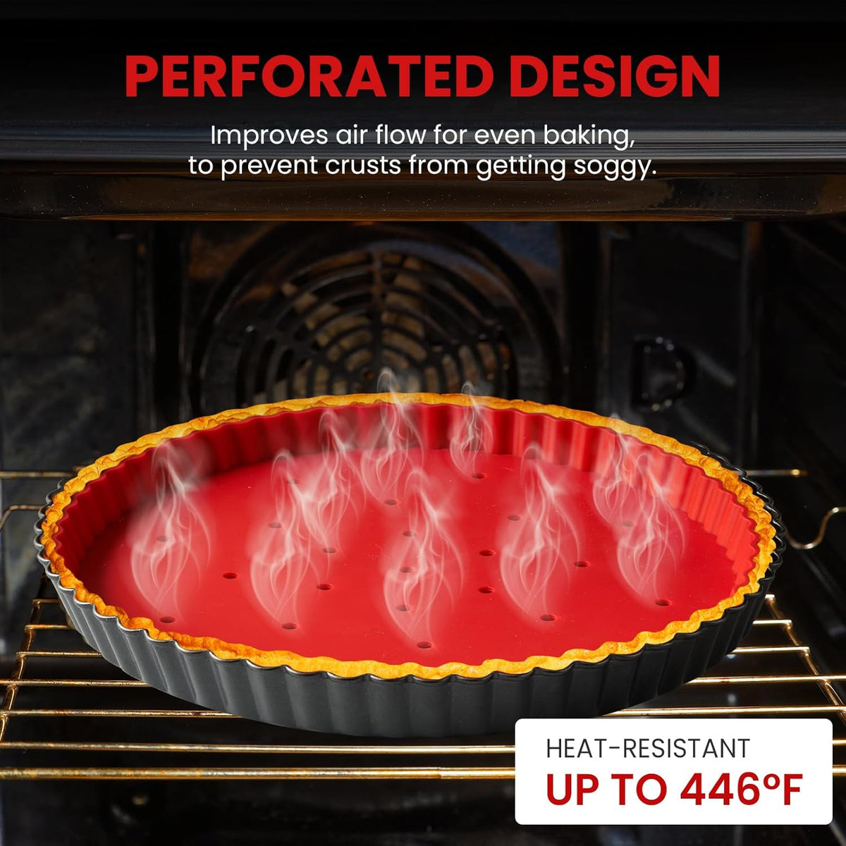 Pie Weights for Blind Baking 10" Tart Pan,Silicone Pie Weight for Baking Crust,Reusable Pies Crust Weights – for Pies/Tart/Quich– Food-Safe