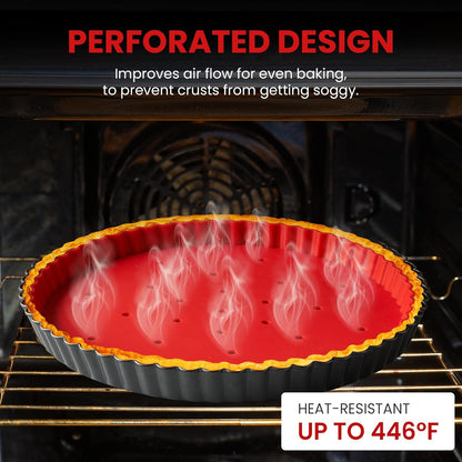 Pie Weights for Blind Baking 10" Tart Pan,Silicone Pie Weight for Baking Crust,Reusable Pies Crust Weights – for Pies/Tart/Quich– Food-Safe