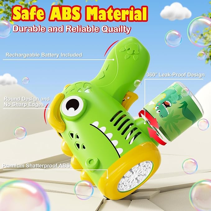 Boys Toys for 3-8 Year Old: 2 Pack Bubble Gun Machine Rechargeable, Kids Toys Birthday Gifts for 3 4 5 6 7 8 Years Old Boy Girls Toddlers Ages 3-5 Valentines Easter Outdoor