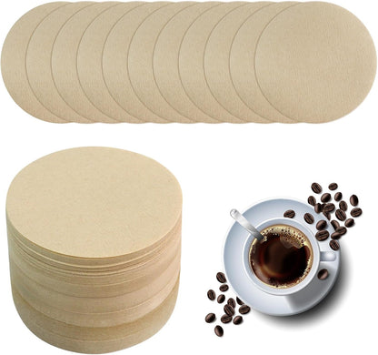 400 Pack Of Natural, Unbleached 2.5-Inch Disposable Coffee Filter Discs, Designed for Percolator Coffee Makers. Ideal for Use At Home, Office