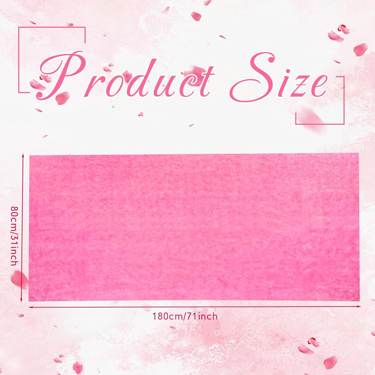 300 Pcs 31" x 71" Massage Table Sheets Waterproof Disposable Bed Sheets Soft Non Woven Fabric Tattoo Breathable Spa Bed Cover for Esthetician Beauty Salon Chair Hotel, Pink