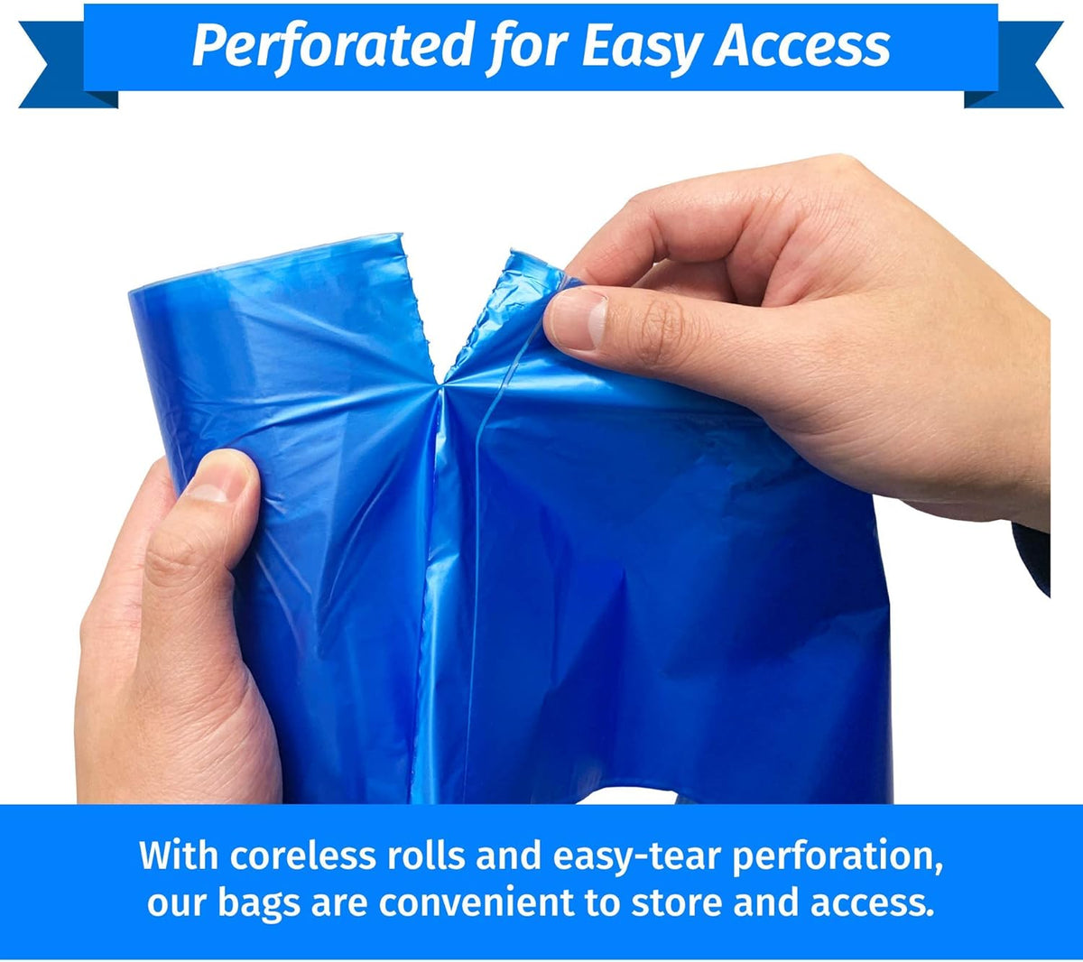 Reli. SuperValue 40-45 Gallon Recycling Bags | 200 Count | Blue Trash Bags | Made in the USA