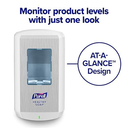 PURELL CS8 Automatic Hand Soap Dispenser, White, for 1200 mL PURELL CS8 Soap Refills (Pack of 1) - 7830-01 - Manufactured by GOJO, Inc.