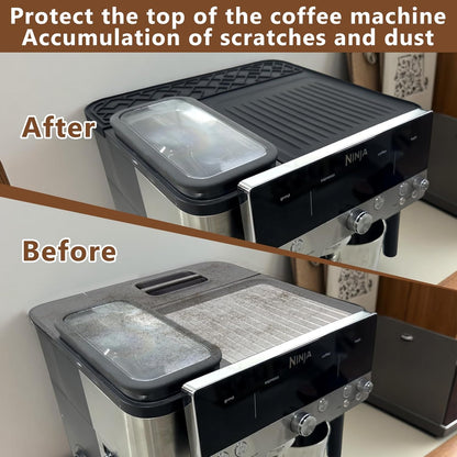 Top Mat for ES601 & ES701 Ninja Luxe Espresso Coffee Machine – Food-Grade Silicone Cover, Anti-Slip, Waterproof & Heat-Resistant Protector, Barista Accessories for Ninja Luxe Cafe