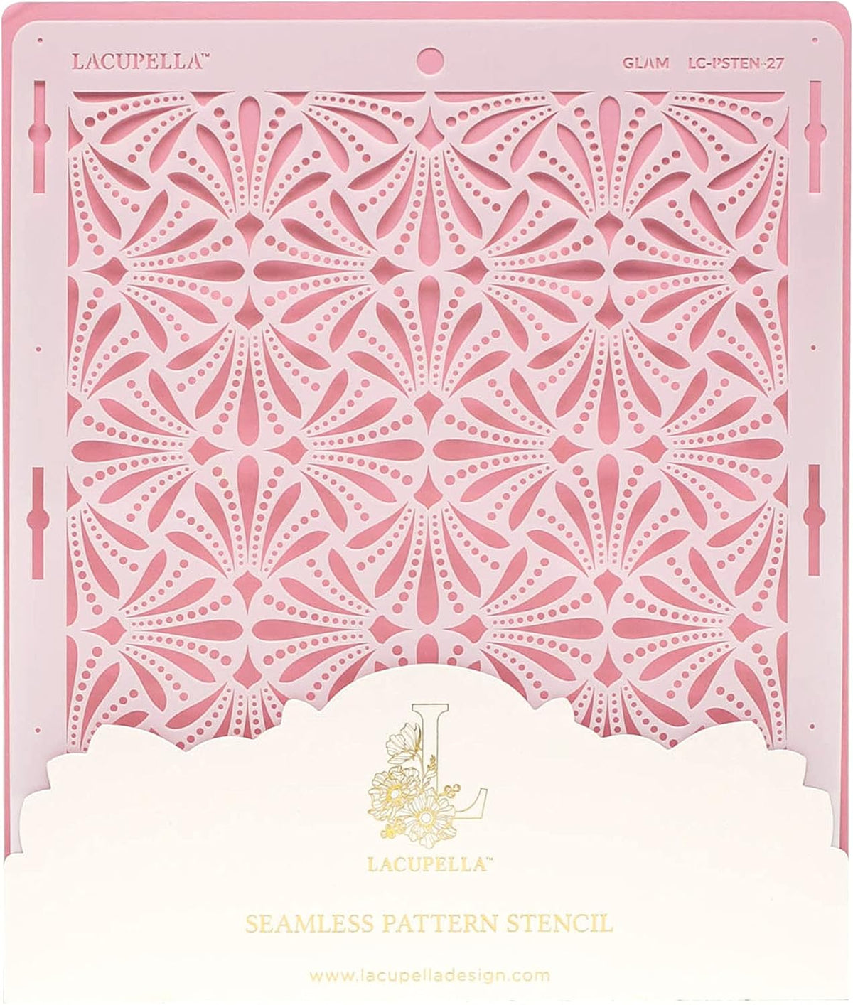 Cake Decorating Stencil for Tall Buttercream Cake, Royal Icing, Ganache, Paint, Airbrush (Glam)