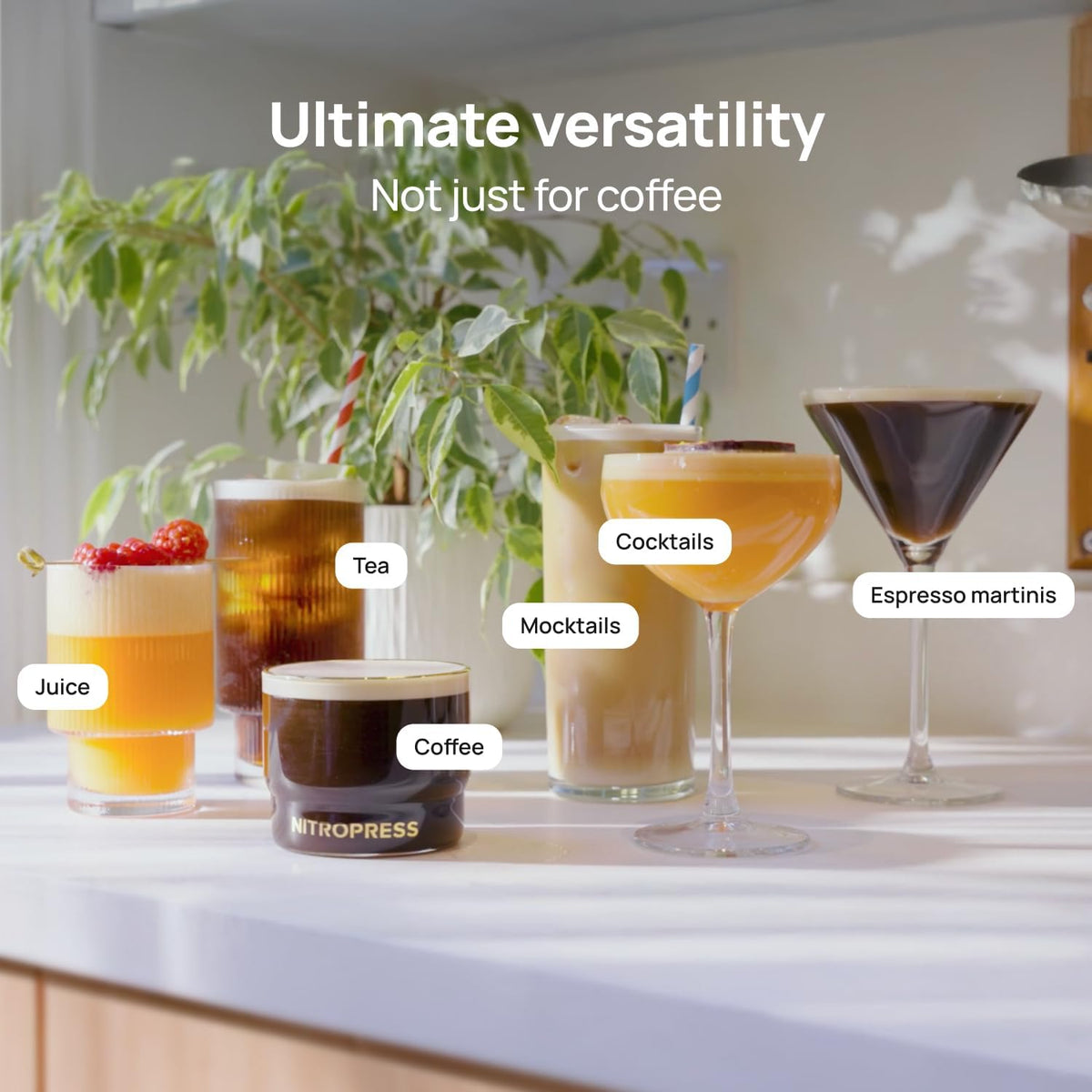 NitroPress Nitro Cold Brew Maker and Dispenser, At-Home Nitro Coffee Maker