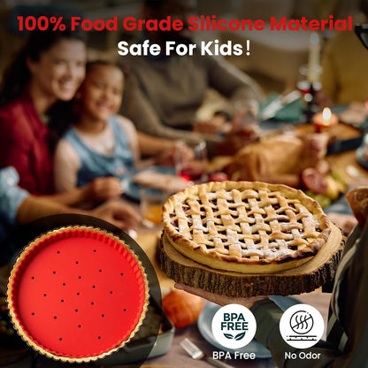 Pie Weights for Blind Baking 10" Tart Pan,Silicone Pie Weight for Baking Crust,Reusable Pies Crust Weights – for Pies/Tart/Quich– Food-Safe