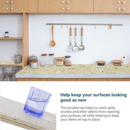 Shelf Liner 20 x 72 Inch 2 Rolls Shelf Liner Non Adhesive, Drawer Liner Non Slip Kitchen Mat Waterproof Oil-Proof for Kitchen Cabinet, Shelves, Refrigerator, Storage, Desks, Easy to Trim