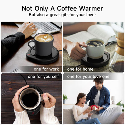 Coffee Mug Warmer, Cup Warmer for Desk with Auto Shut Off Smart Temperature Settings, Electric Beverage Tea Water Milk Heater for All Cups and Mugs
