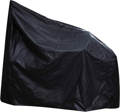 Heavy Duty Grill Cover for Charcoal Offset Smoker Cover, Fade and UV Resistant, Fits Char-Broil, Dyna-Glo, Royal Gourmet, Char-Griller and More Black