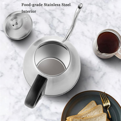 Stariver Electric Kettle Gooseneck Kettle, 1L Water Boiler, BPA-Free, Pour Over Tea Pot Stainless Steel for Coffee & Tea with Fast Heating