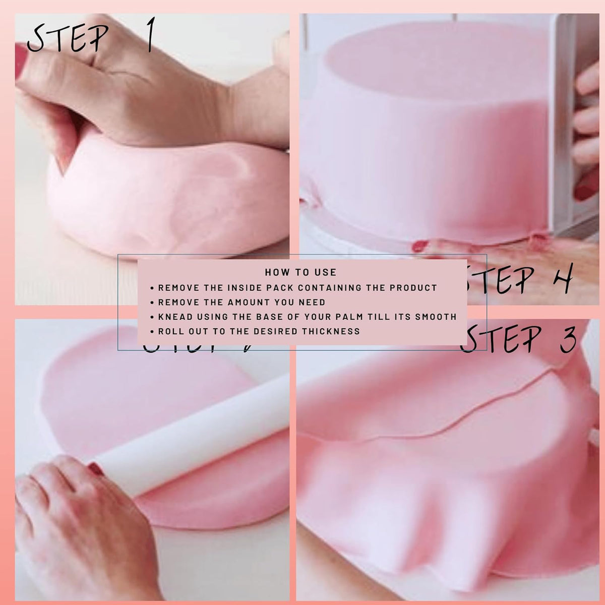 Confect Blush Pink Fondant | Edible Cake Fonadant | Chefs Choice Blush Pink Fondant for Cake Decorating | Vegan, Gluten-Free, Nut-Free, Palm Oil-Free – 8.8 Oz