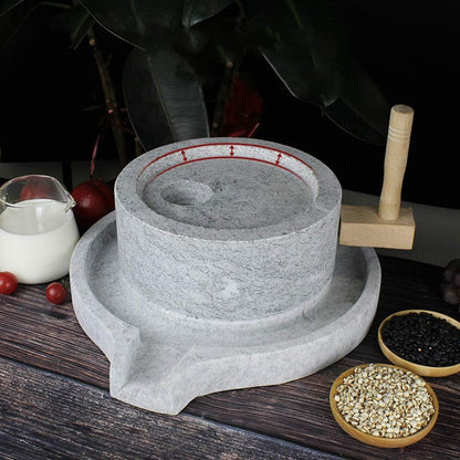 Natural Granite Handmade Stone Mill/Grinder (10Wx14L)