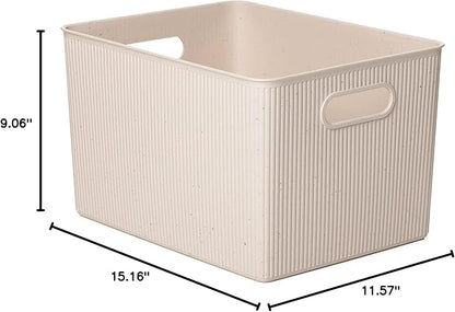Tatay Storage Box Baobab ECOHOME, 22L Capacity, Polypropylene BPA free, 100% Recycled Material. Measures 29.4 x 38.5 x 23 cm