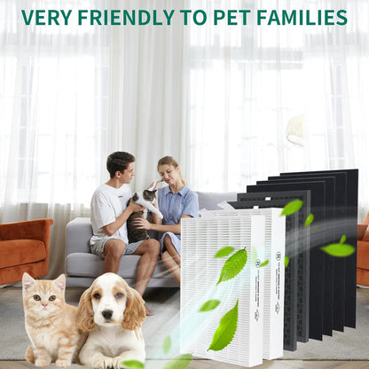 True HEPA Replacement Filter Kit Compatible with Honeywell HPA5300B, HPA5350 & PowerPlus HPA3300 Air Purifiers, Replaces HRF-R3, HRFSC1, HRF-A300, HRF-ARVP300 Filters (3-Pack)