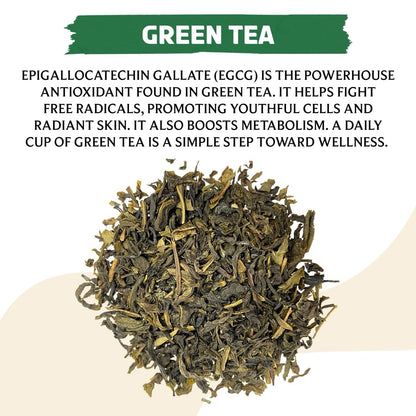Brewix, Green Tea Loose Leaf (50+ Cups, 3.53oz/100g) Gluten Free I High Elevation Grown Green Tea Leaves, Pure Single Origin Sourced Direct from India