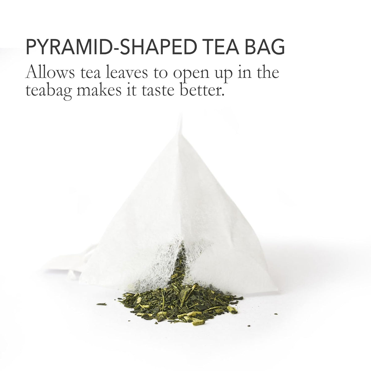 Japanese Green Tea Co. Aracha Gokuzyo Japanese Green Tea Bags (50 Pack) Biodegradable Soilon Pyramid Sachets