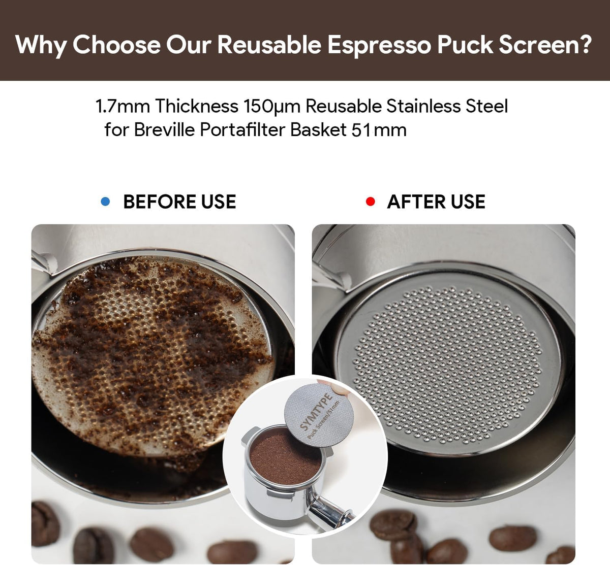 51mm Tamper Espresso Accessories Kit: Espresso Tamper Set, Tamper for Espresso Machine Coffee Tamper Espresso Tools Barista Tools