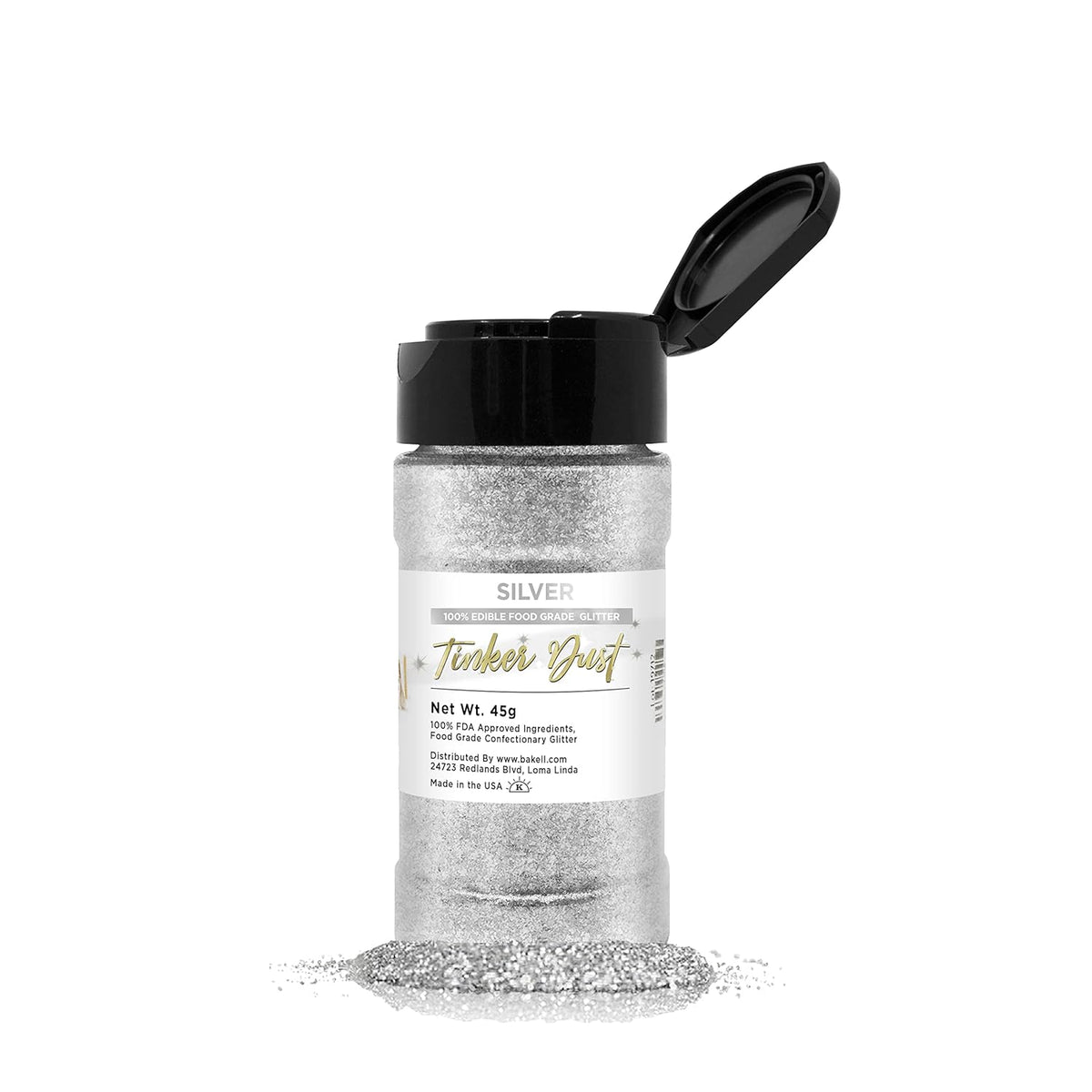 Bakell Burgundy Red Edible Glitter, 45 Grams, Tinker Dust Edible Glitter, Kosher Certified, 100% Edible Glitter, Cakes, Cupcakes, Cake Pops, Drinks