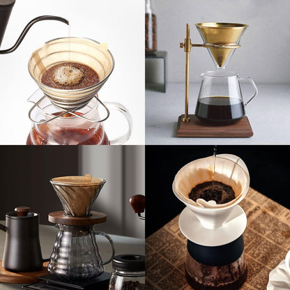 Coffee Filters, Size 02 Unbleached Cone Filters, 200 Count Disposable Natural Paper Filters 2-4 Cup, 02 Cone For Pour Over and Drip Coffee Maker