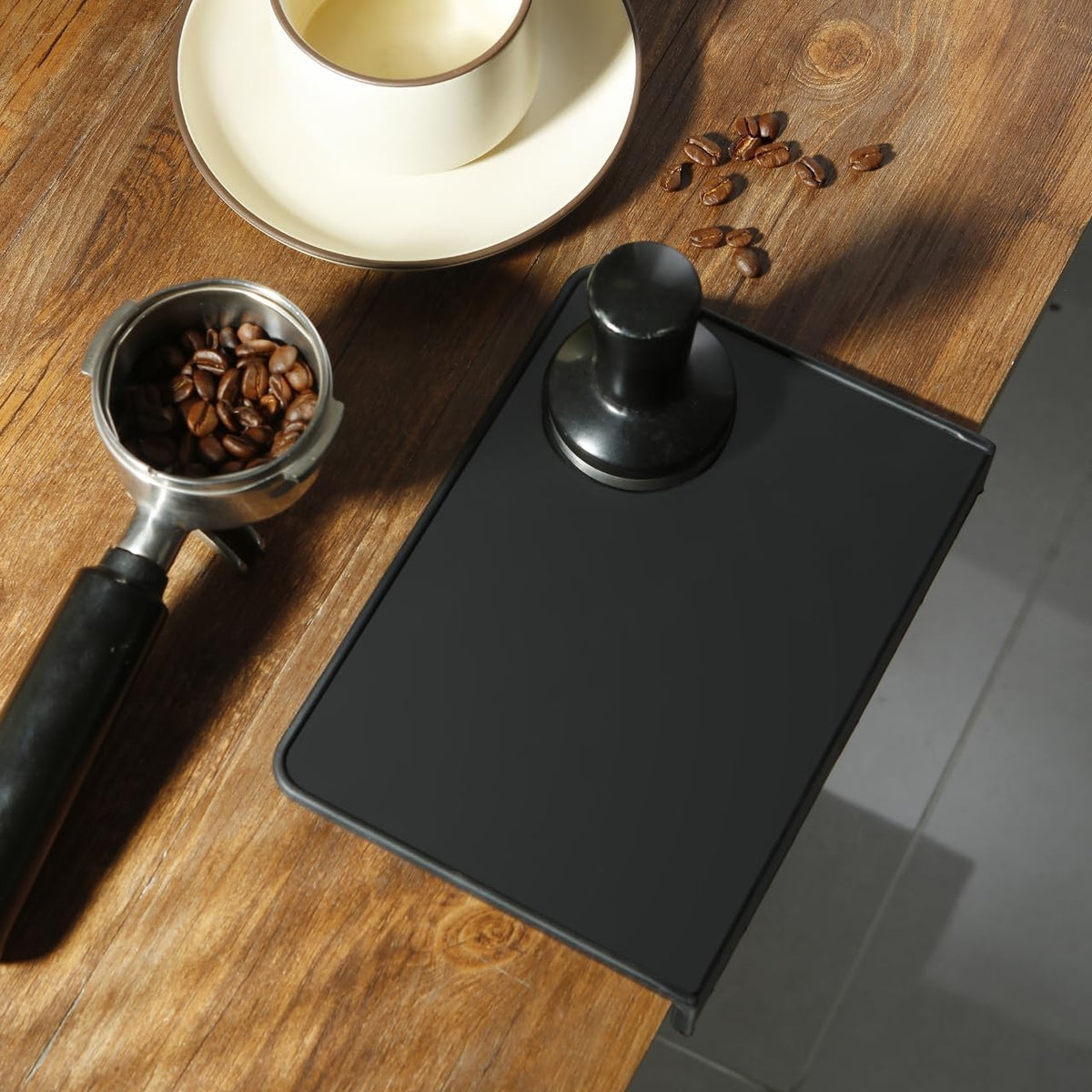 Espresso Tamping Mat – Emptycolor Coffee Tamper Mat for Espresso Machine, Food Grade Silicone Tamp Mat, Heat Resistant