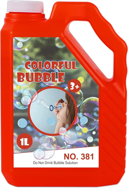 Lulu Home Bubble Concentrated Solution, 1 L/ 33.8 OZ Bubble Refill Solution for Kids Halloween Parties, Bubble Machine, Giant Bubble Wand, Bubble Blower Toys