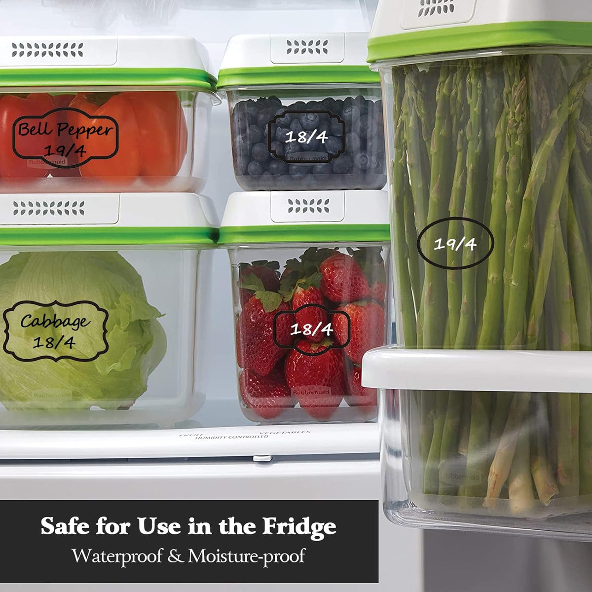 Kitchen Pantry Food Containers Clear Labels with Black Border, 138 Waterproof Removable Write-on Sticker Labels Tags to Organize Spice Jars Condiment