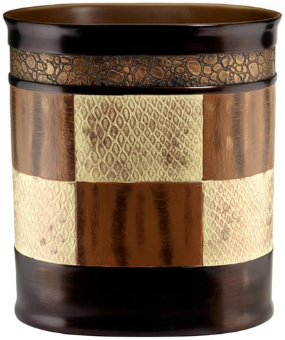 Decorative Trash Can for Bathroom, Office & Bedroom - 2.1 Gallons Stylish & Small Trash Can for Dorms, Desktop & Restroom - Chic Waste Basket for Compact Spaces, Zambia
