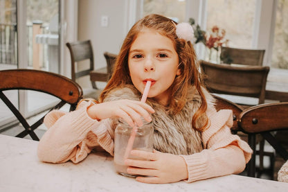 Reusable Silicone Drinking Straws - Big Size with Curved Bend for Tumblers Made from BPA Free No-Rubber Silicon - Flexible, Collapsible, Chewy, Bendy