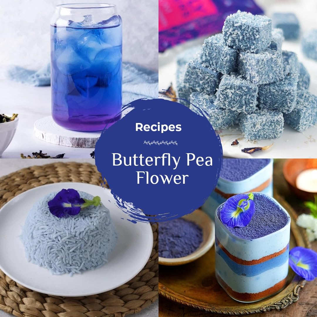 Blue TEA - Butterfly Pea Flower Tea - 10 Count (Pack of 2) - Pyramid Plant Based Tea Bag, Antioxidant Rich, Caffeine Free - Detox Tea